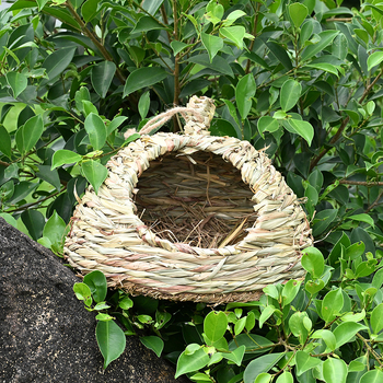 Hamsterovo gnijezdo od planinske trave, okruglo, pleteno, zadržava toplinu, za unutarnju i vanjsku upotrebu