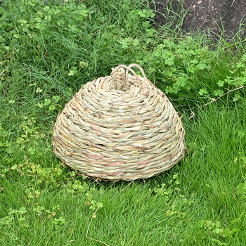 Hamsterovo gnijezdo od planinske trave, okruglo, pleteno, zadržava toplinu, za unutarnju i vanjsku upotrebu
