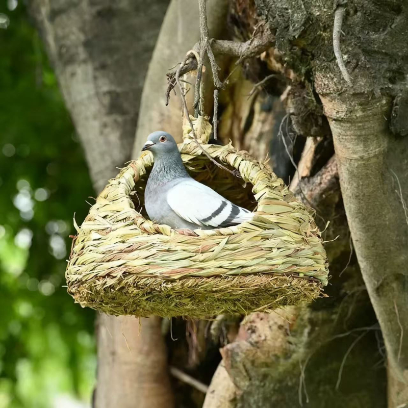 Hamsterovo gnijezdo od planinske trave, okruglo, pleteno, zadržava toplinu, za unutarnju i vanjsku upotrebu