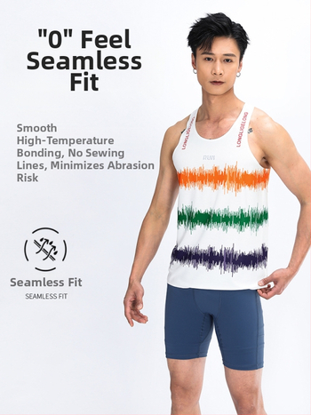 Unisex γιλέκο μαραθωνίου για τρέξιμο, ελαφρύ, απορροφά τον ιδρώτα, γρήγορο στέγνωμα, με ρίγες, 100% πολυεστέρα