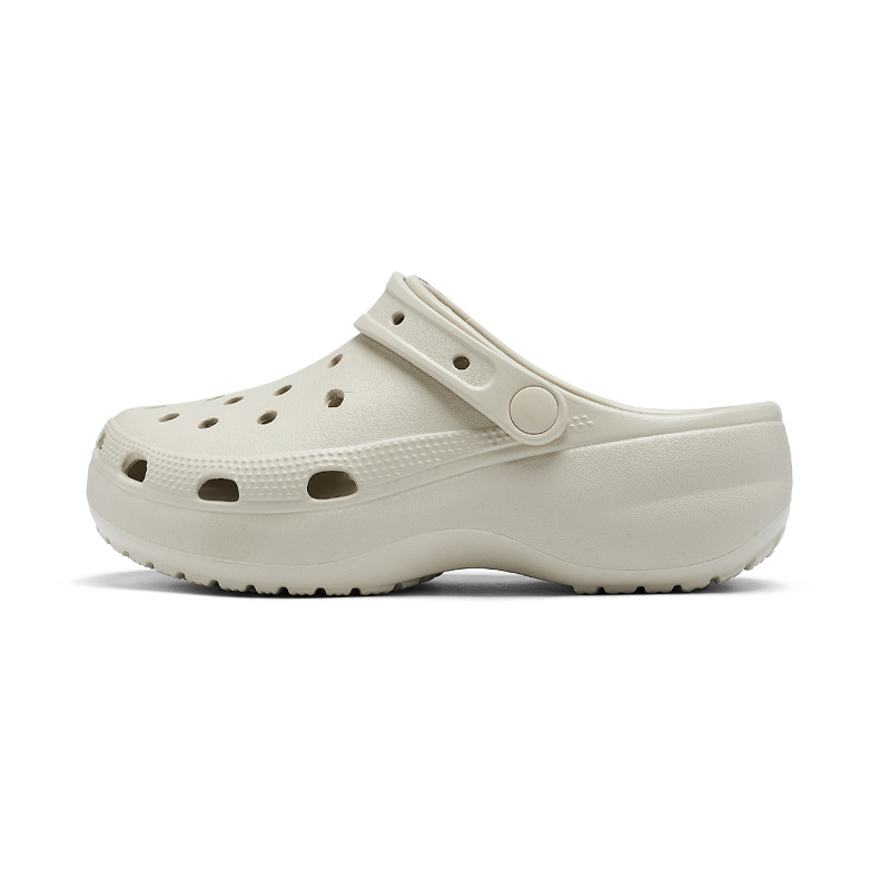 Cloguri femei cu talpă groasă EVA, partea superioară EVA, interior EVA, vârf rotund, brand Agsdon/August Lionden, vară 2025