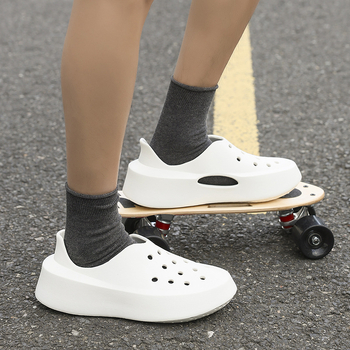 Muške sandale s četvrtastim nosom i debelom platformom za povećanje visine, zatvorenim prstom, EVA gornji dio i potplat