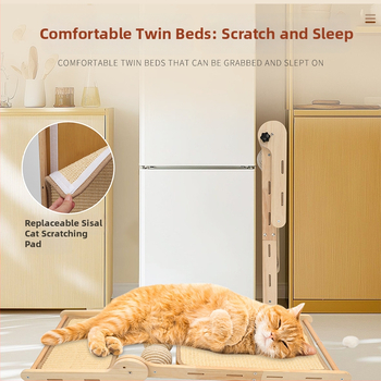 Ploča za grebanje mačaka s L-oblikom, vertikalno preklopni dizajn – otporna na habanje i ne rasipa dlake