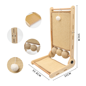 Ploča za grebanje mačaka s L-oblikom, vertikalno preklopni dizajn – otporna na habanje i ne rasipa dlake