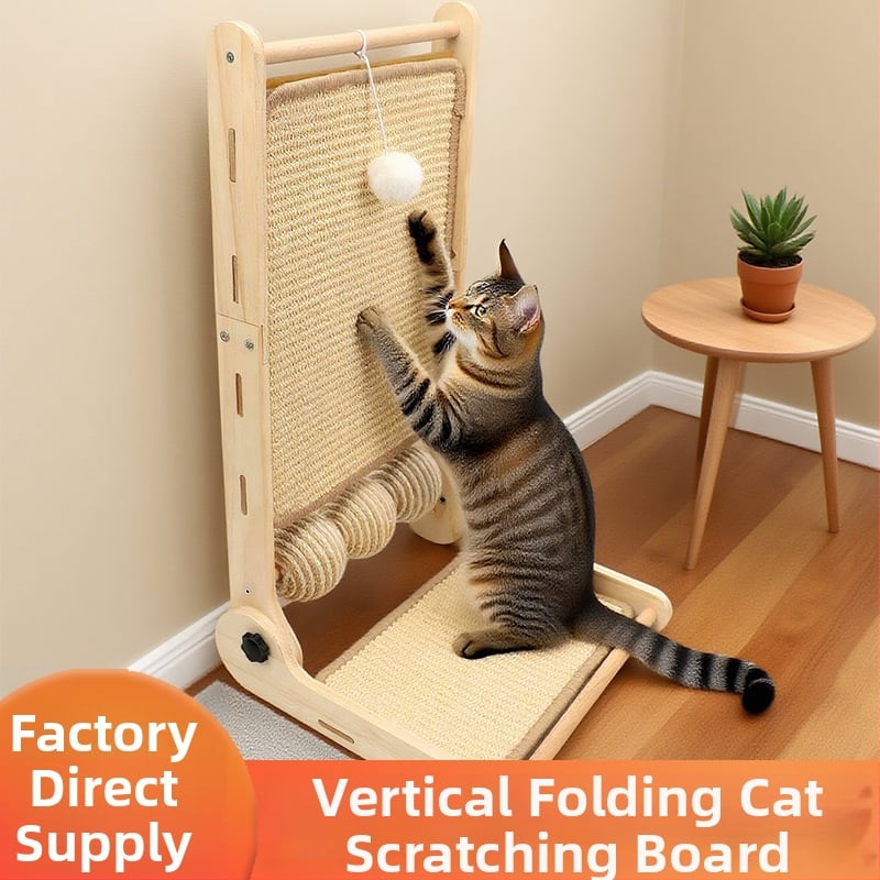 Ploča za grebanje mačaka s L-oblikom, vertikalno preklopni dizajn – otporna na habanje i ne rasipa dlake