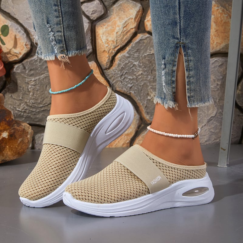 Ženske mrežaste Slip-On tenisice, okrugli vrh, niski profil, PVC potplat