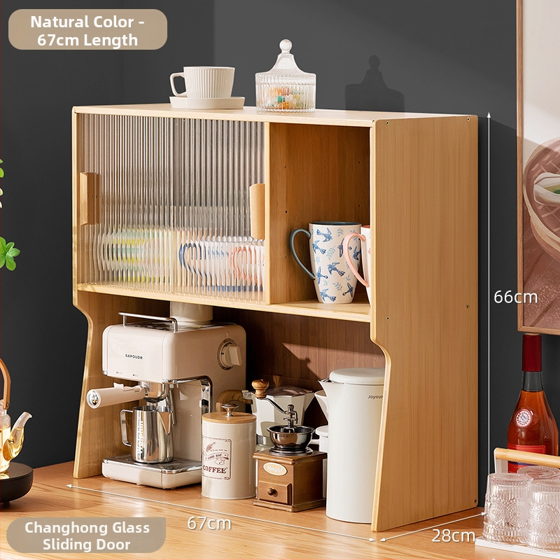 Kuhinjski stalak za začine i organizator za pohranu na radnoj ploči — slojevit, višenamjenski dizajn, Shinunosuke, lansiran 2025., moderni minimalistički stil