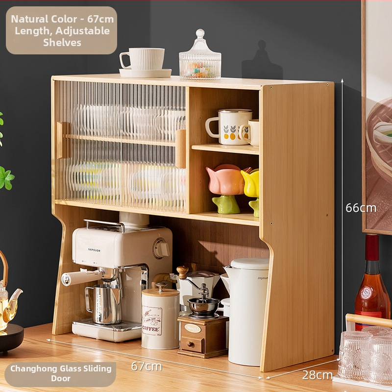 Kuhinjski stalak za začine i organizator za pohranu na radnoj ploči — slojevit, višenamjenski dizajn, Shinunosuke, lansiran 2025., moderni minimalistički stil