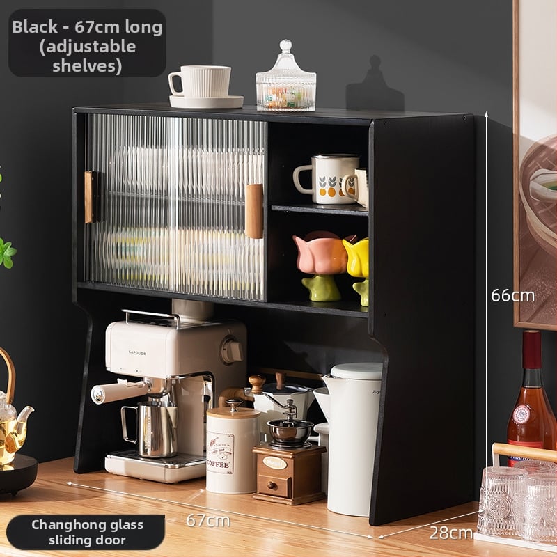 Kuhinjski stalak za začine i organizator za pohranu na radnoj ploči — slojevit, višenamjenski dizajn, Shinunosuke, lansiran 2025., moderni minimalistički stil