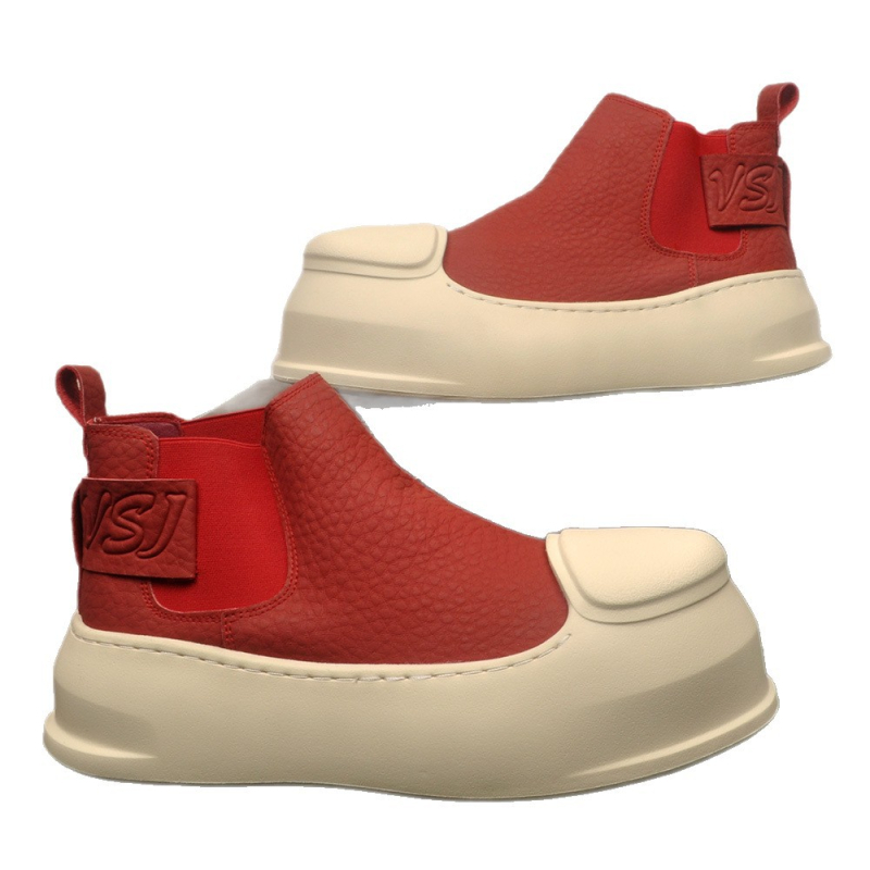 Muške gležnjače s podizanjem visine (3–5 cm) – gornji materijal: Super fiber; potplat: guma; okrugli vrh