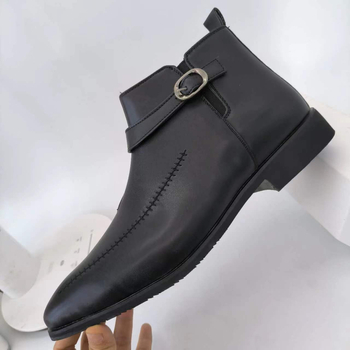 Muške Martin čizme u Chelsea stilu sa bočnim zatvaračem, PU gornji dio, gumeni potplat, špičasti vrh, prozračne i amortizirajuće zimu