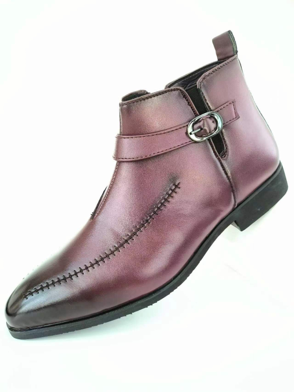 Muške Martin čizme u Chelsea stilu sa bočnim zatvaračem, PU gornji dio, gumeni potplat, špičasti vrh, prozračne i amortizirajuće zimu