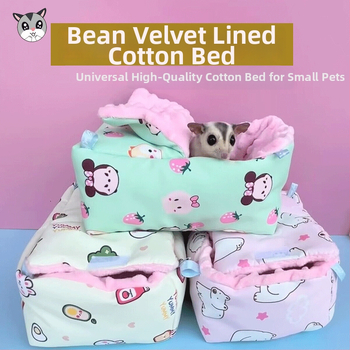 Kružni vodootporni gnijezdo za male životinje sa svilenim cvjetovima, za hrčka, unutarnja uporaba, crtani stil