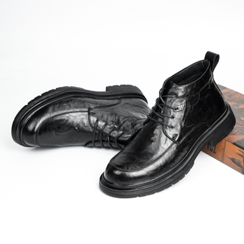 Muške Chelsea čizme od prave kože krava, casual stil, protuklizna potplat, srednja dužina potkoljenice, model 23266