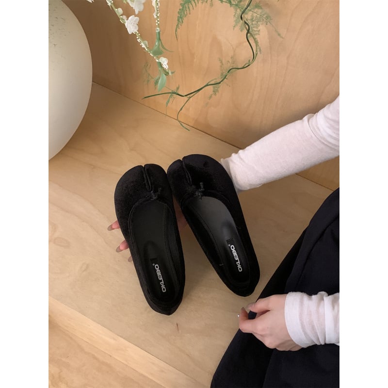 Ženske udobne cipele s okruglim vrhom, gornji dio od gume, PU uloška, gumena potplat, klinasti pet 4–6 cm