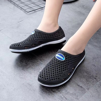 Muške plažne sandale s zatvorenim prstom, PVC gornji dio i potplat, prozračnost, vodootpornost, protukliznost, jednostavan slip-on