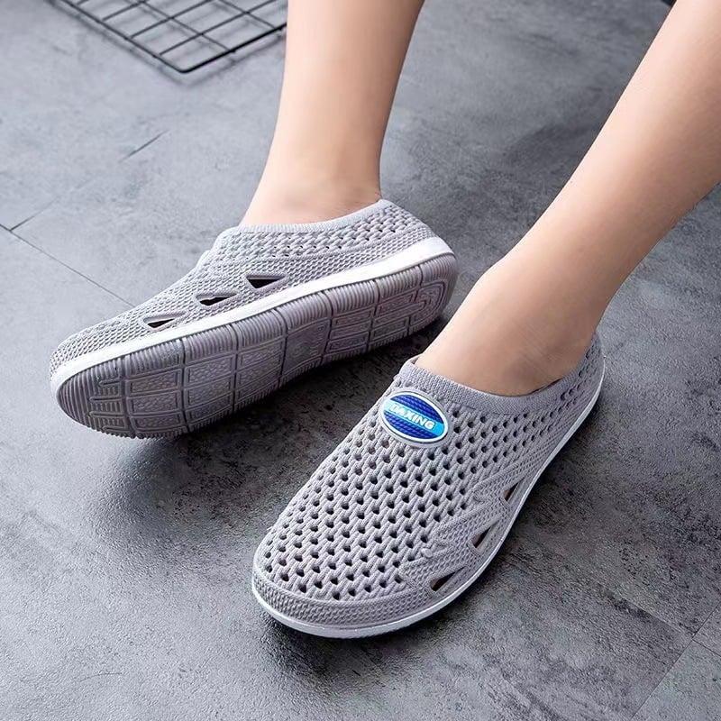 Muške plažne sandale s zatvorenim prstom, PVC gornji dio i potplat, prozračnost, vodootpornost, protukliznost, jednostavan slip-on