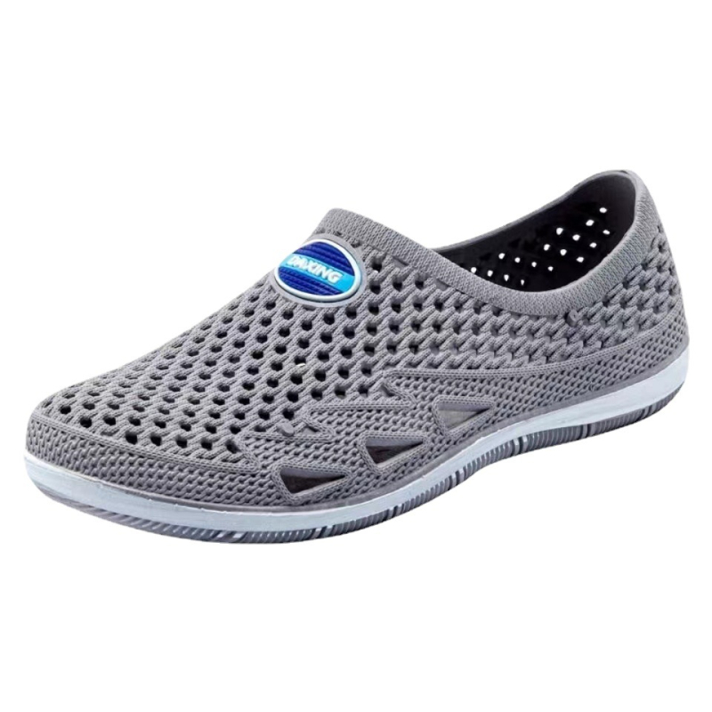 Muške plažne sandale s zatvorenim prstom, PVC gornji dio i potplat, prozračnost, vodootpornost, protukliznost, jednostavan slip-on