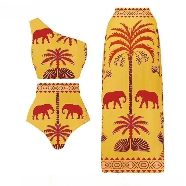 Едночастен дамски бански с ретро стил, секси модел, бързо съхнене, висока еластичност, подплънки за бюст