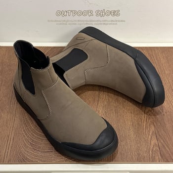 Chelsea čizme za unisex — pravo kožno, potplat: beef tendon sole, protuklizne, streetwear stil (Unisex; Pravo koža; Beef tendon sole; Protuklizno; Streetwear)