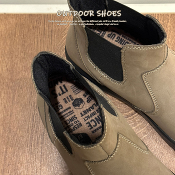 Chelsea čizme za unisex — pravo kožno, potplat: beef tendon sole, protuklizne, streetwear stil (Unisex; Pravo koža; Beef tendon sole; Protuklizno; Streetwear)