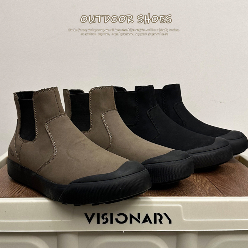 Chelsea čizme za unisex — pravo kožno, potplat: beef tendon sole, protuklizne, streetwear stil (Unisex; Pravo koža; Beef tendon sole; Protuklizno; Streetwear)
