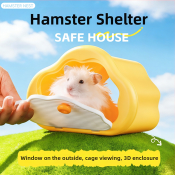 Hamster kućica za sklonište – ABS, oblik kućice, za unutarnju upotrebu, za sve sezone