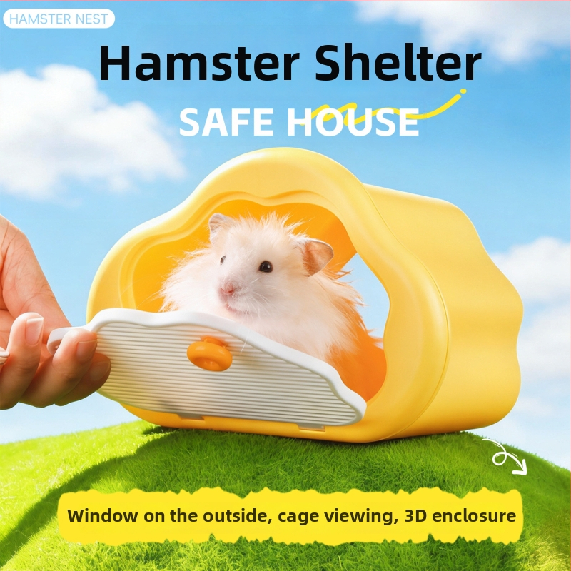 Hamster kućica za sklonište – ABS, oblik kućice, za unutarnju upotrebu, za sve sezone
