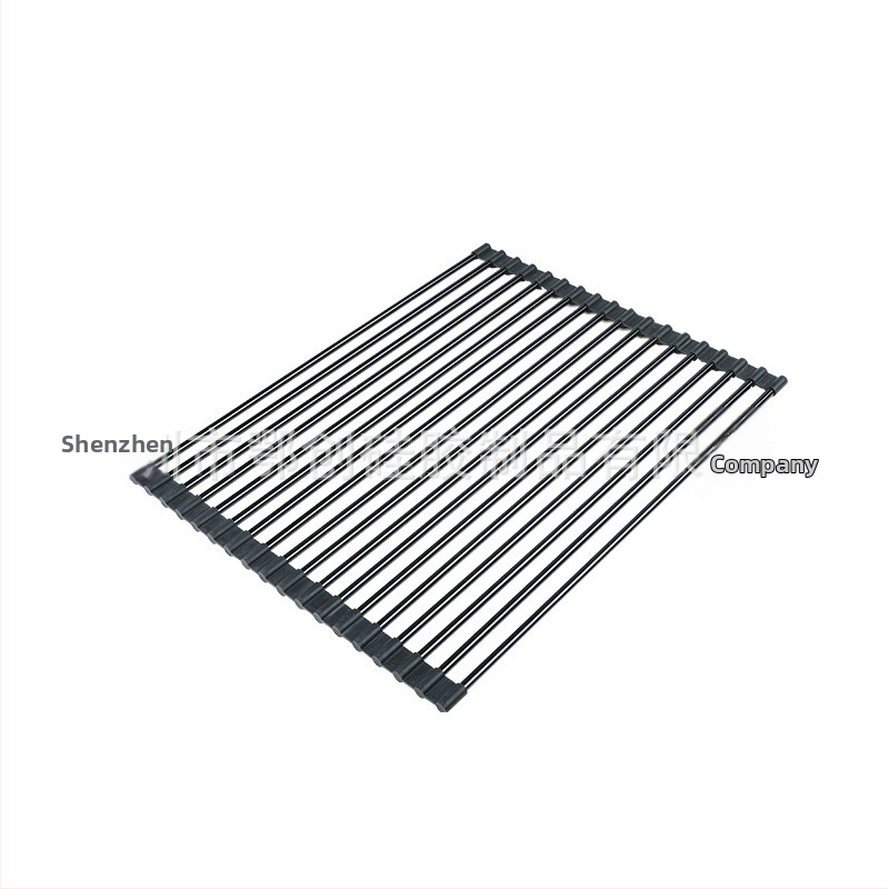 Sklopivi držač za sudoper od silikona i galvaniziranog željeza; višenamjenski; pokretan; bez ugradnje