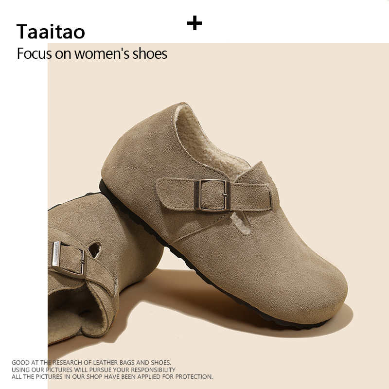 Ženske casual cipele u Birkenstock stilu, gornji dio: prirodna koža, unutarnji materijal: svinjska koža, zatvaranje: kopča, visina pete: srednja 3–5 cm, potplat: guma