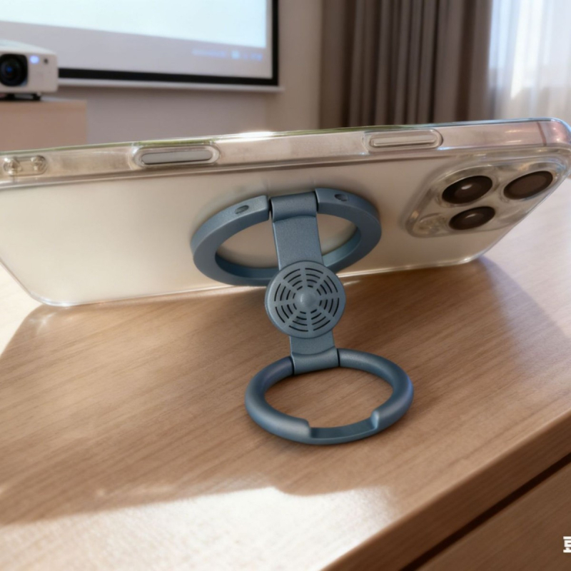 MagSafe držač telefona s prstenastim nosačem — univerzalni model, 360° rotacija, skl опivi, metalni materijal, cinkova legura, protiv podrhtavanja, sprej za miris