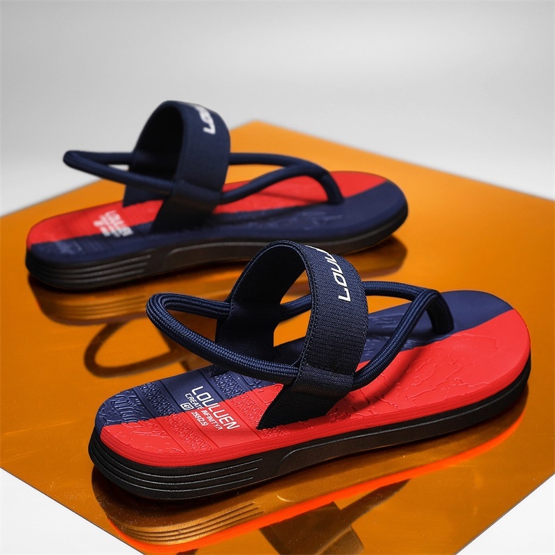 Muške EVA sandale za plažu s PVC potplatom, otvoreni prst, debljina potplata 2,5 cm, podizanje, prozračne, protuklizne
