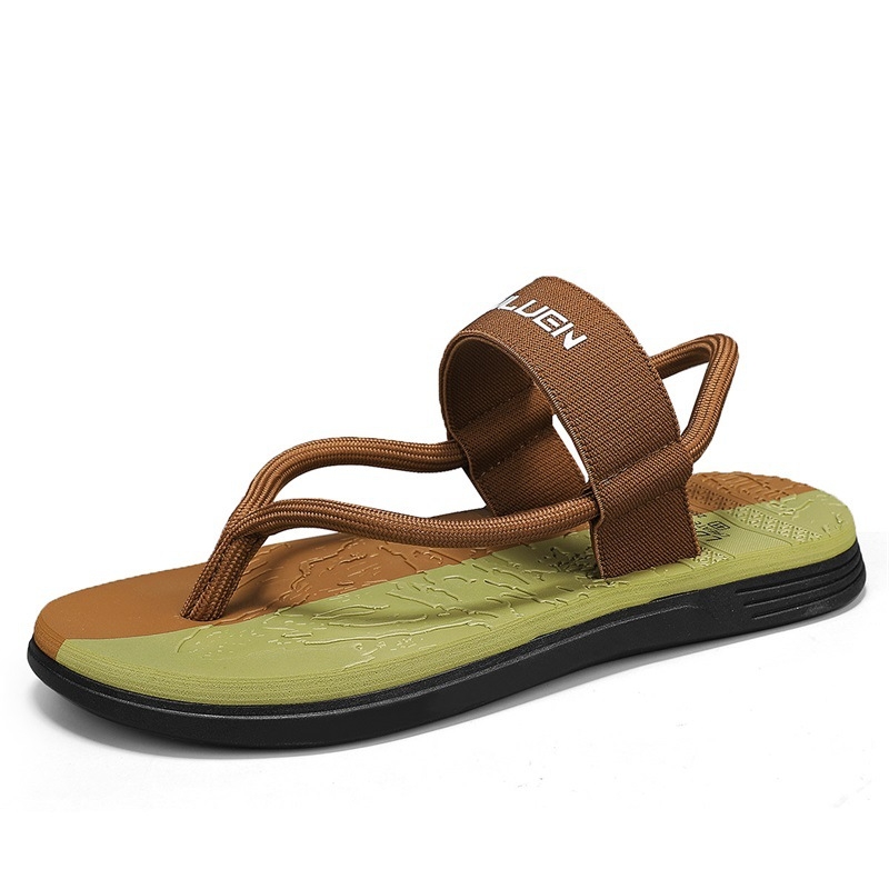 Muške EVA sandale za plažu s PVC potplatom, otvoreni prst, debljina potplata 2,5 cm, podizanje, prozračne, protuklizne