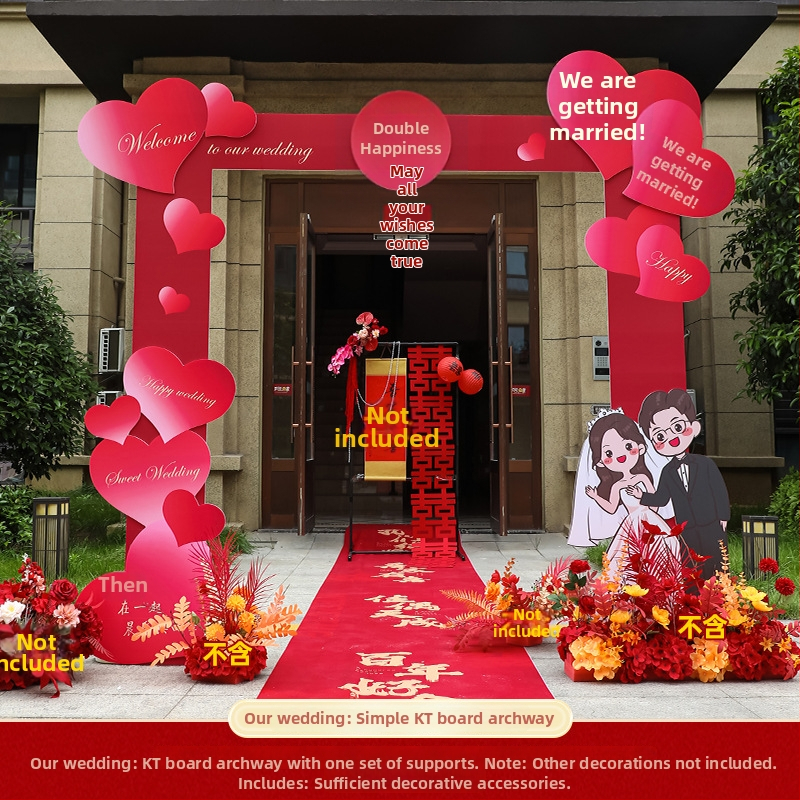 KT board Vjenčani luk s stupovima – Vanjska dvorišna dekoracija za vjenčanje | Marka Lun • Pakiranje: Opp bag • Uvoz: Ne • Namjena: Vjenčanje • Kategorija: Ostale vjenčane potrepštine