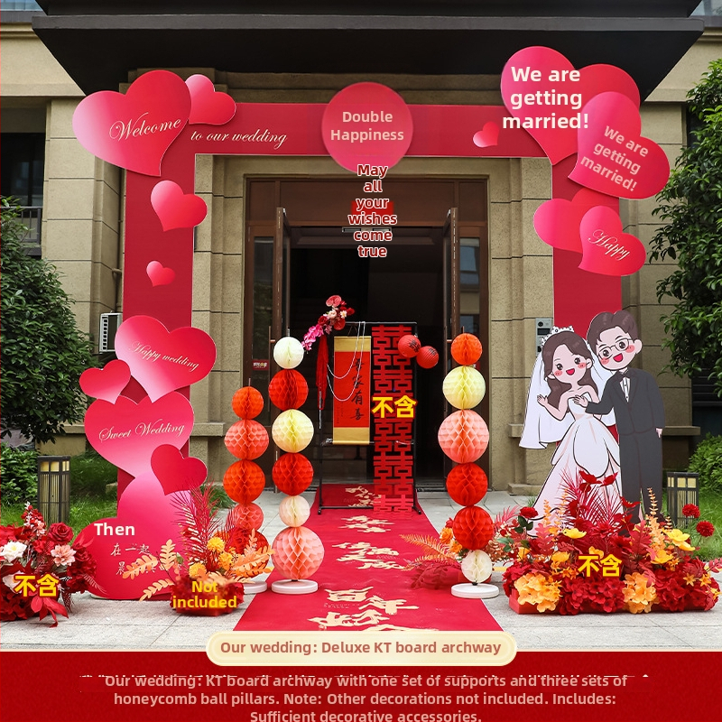 KT board Vjenčani luk s stupovima – Vanjska dvorišna dekoracija za vjenčanje | Marka Lun • Pakiranje: Opp bag • Uvoz: Ne • Namjena: Vjenčanje • Kategorija: Ostale vjenčane potrepštine