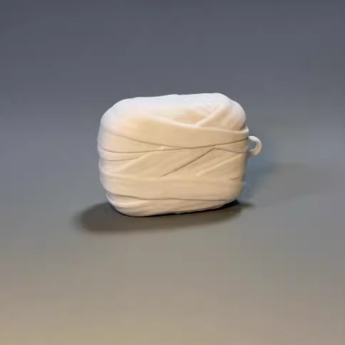 Kreativna futrola za AirPods 4. generaciju u dizajnu mumije, silikonska mekana ovojnica