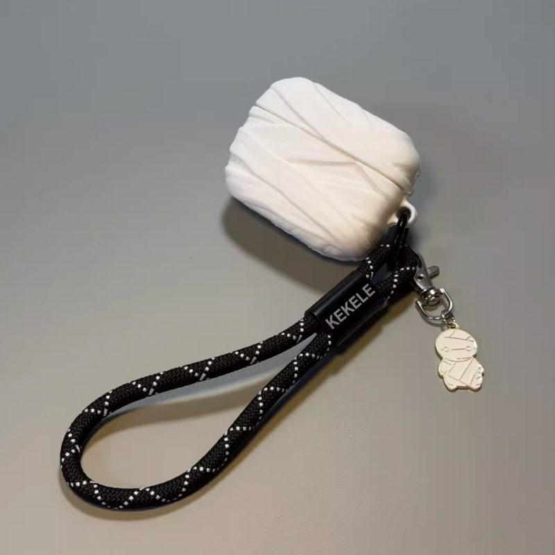 Kreativna futrola za AirPods 4. generaciju u dizajnu mumije, silikonska mekana ovojnica