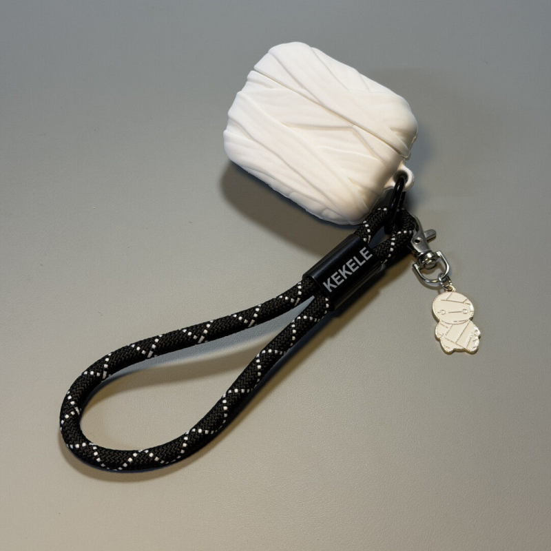 Kreativna futrola za AirPods 4. generaciju u dizajnu mumije, silikonska mekana ovojnica