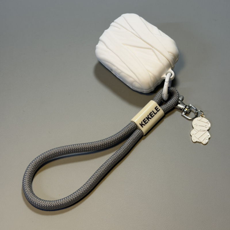 Kreativna futrola za AirPods 4. generaciju u dizajnu mumije, silikonska mekana ovojnica