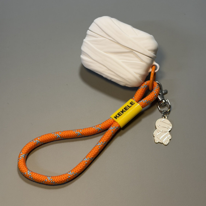 Kreativna futrola za AirPods 4. generaciju u dizajnu mumije, silikonska mekana ovojnica