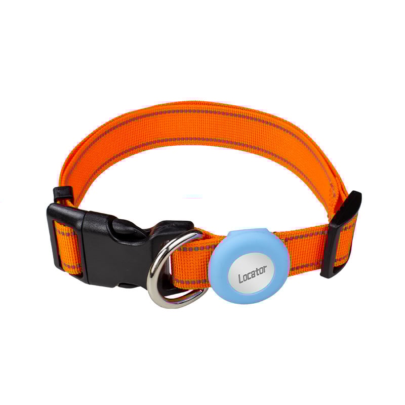 Ovratnik za lociranje kućnih ljubimaca s logom, za mačke i pse, praćenje, anti-izgubljenje, monohromatski uzorak, poliester materijal, pogodan za sve sezone, opća namjena, britski stil