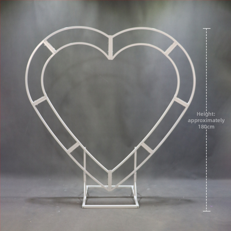 Željezna svadbena arka, stalak za izlaganje s kotačićima, kartonska ambalaža, vanjska dekoracija