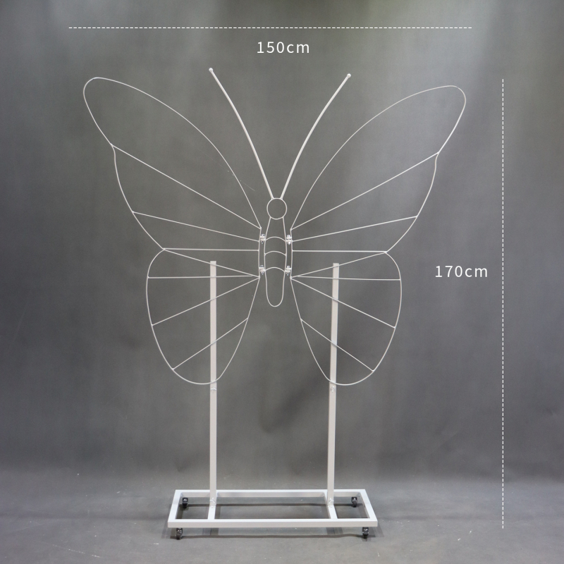 Željezna svadbena arka, stalak za izlaganje s kotačićima, kartonska ambalaža, vanjska dekoracija