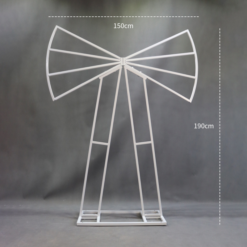 Željezna svadbena arka, stalak za izlaganje s kotačićima, kartonska ambalaža, vanjska dekoracija