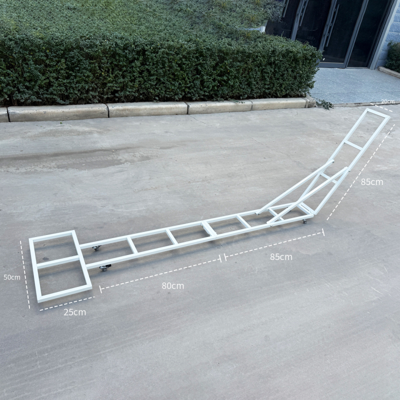 Željezna svadbena arka, stalak za izlaganje s kotačićima, kartonska ambalaža, vanjska dekoracija