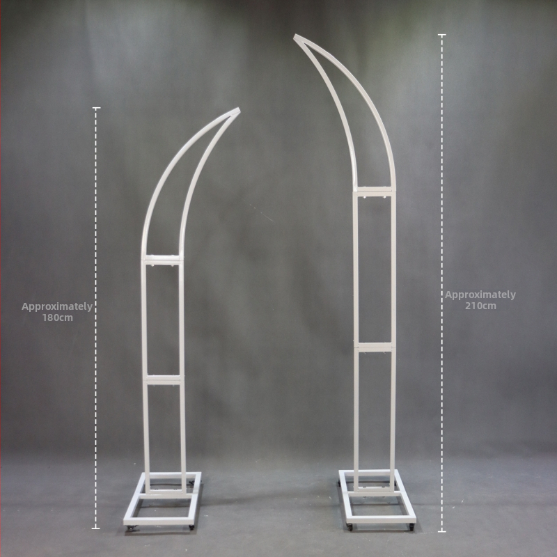 Željezna svadbena arka, stalak za izlaganje s kotačićima, kartonska ambalaža, vanjska dekoracija