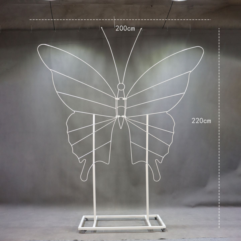 Željezna svadbena arka, stalak za izlaganje s kotačićima, kartonska ambalaža, vanjska dekoracija