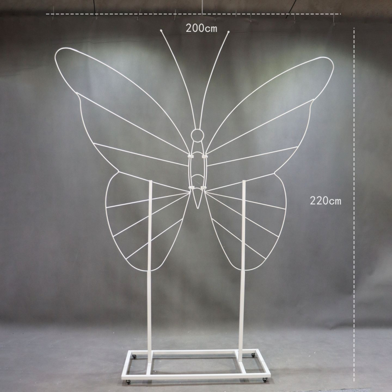 Željezna svadbena arka, stalak za izlaganje s kotačićima, kartonska ambalaža, vanjska dekoracija
