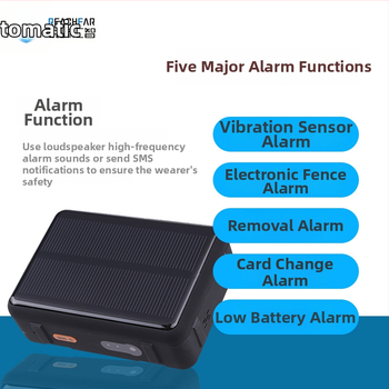 GPS тракер RF-V44 за добитък от Reachfar, 4G, соларно зареждане, IP67 водоустойчив, GPS точност 5–15 m, SOS и оградни аларми