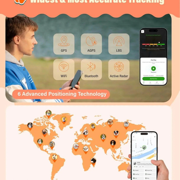 Glocalme eSIM kisállatlokátor digitális kerítés alkalmazással — Modell 202, műanyag, 0,1 kg